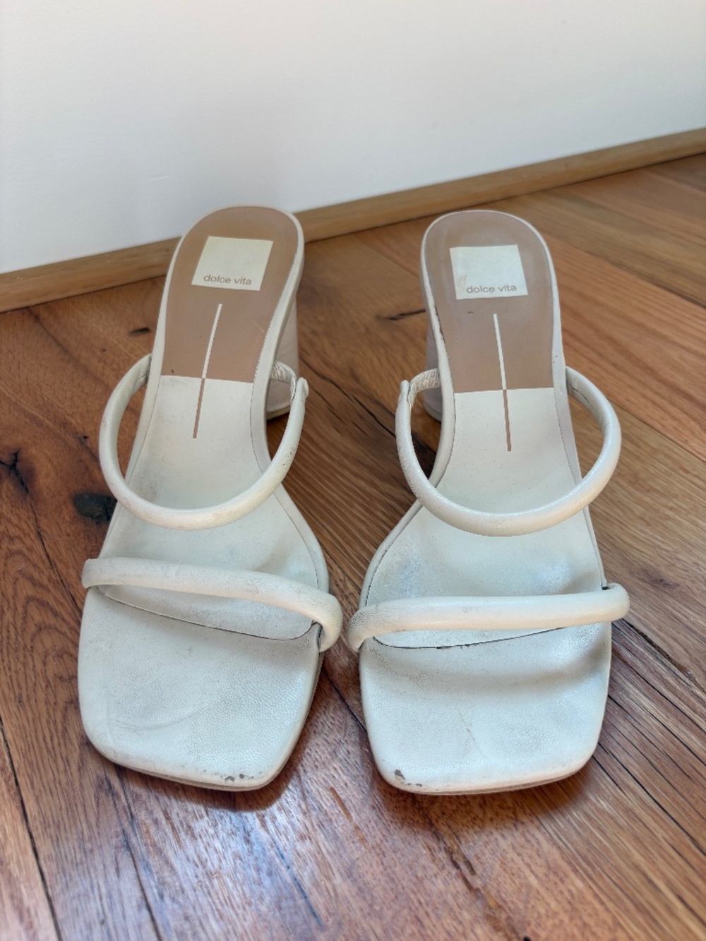 Dolce Vita White Heels